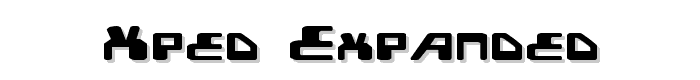 XPED Expanded font